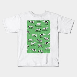 Cute Cow Pattern Kids T-Shirt